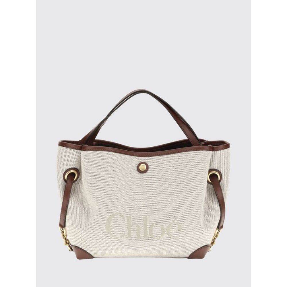 Chloe Women Clover Small Canvas Handbag Chloe With Jacquard Logo